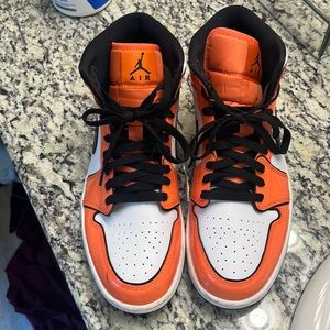 Orange and White Jordan’s